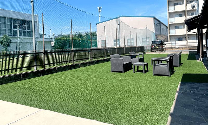 プライベートデッキ　憩いの場